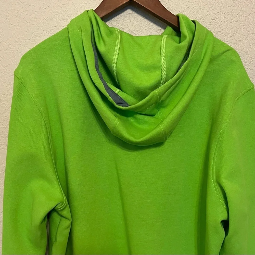 The North Face Tech Green with Gray Hoodie Men's Size Large